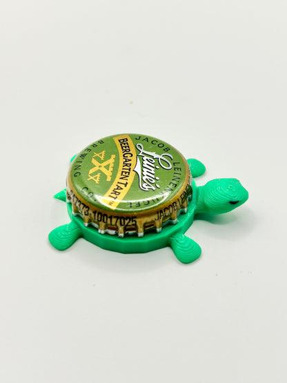 Leinenkugel's BeerGarten Tart - Bottle Cap Magnet Turtle Shell Shocked Art