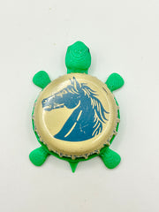 Lexington Brewing Co. (Beige) - Bottle Cap Magnet Turtle Shell Shocked Art