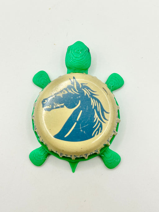 Lexington Brewing Co. (Beige) - Bottle Cap Magnet Turtle Shell Shocked Art