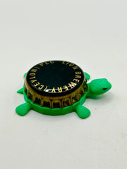 Lion Brewery - Bottle Cap Magnet Turtle Shell Shocked Art
