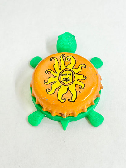 Bell's Oberon Ale (Orange Sun) - Bottle Cap Magnet Turtle Shell Shocked Art