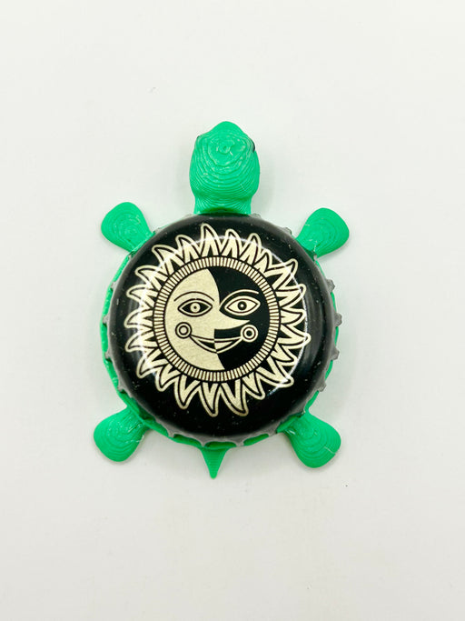 Midnight Sun Brewing - Bottle Cap Magnet Turtle Shell Shocked Art