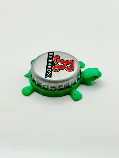 Rickard’s Red Beer - Bottle Cap Magnet Turtle Shell Shocked Art