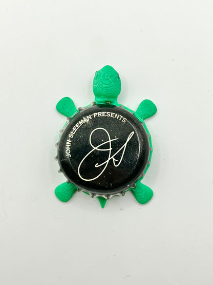 John Sleeman Brewing - Bottle Cap Magnet Turtle Shell Shocked Art