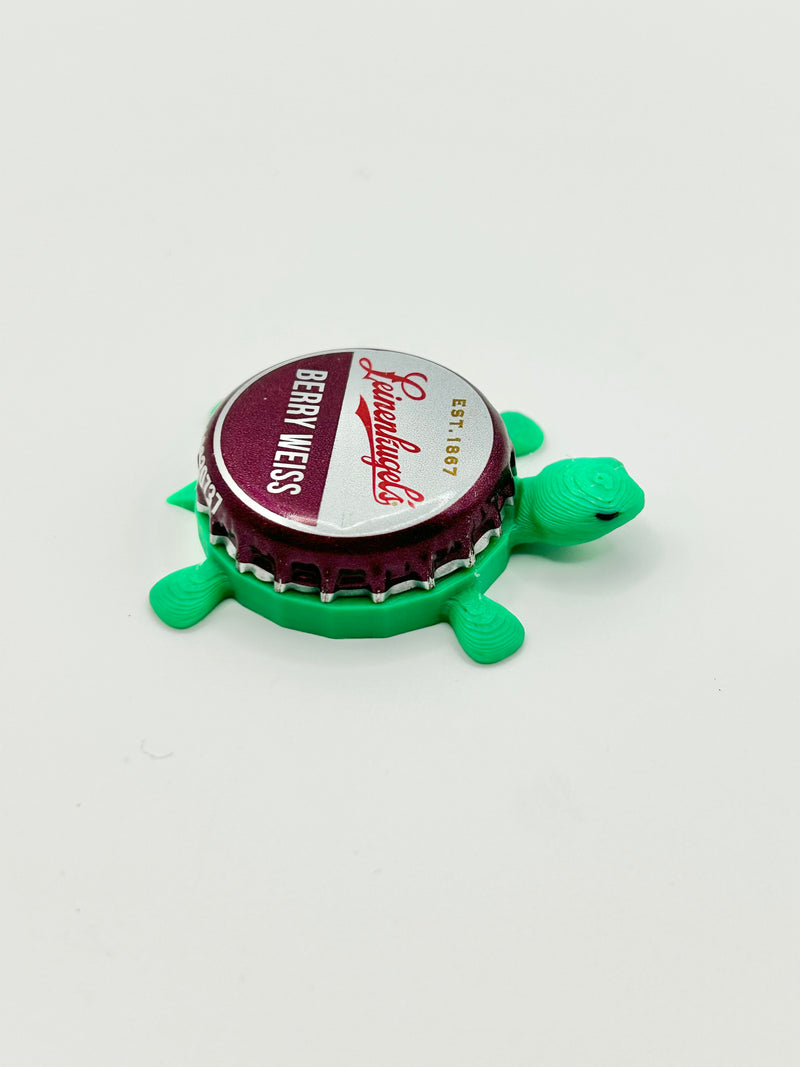 Leinenkugel's Berry Weiss (Vintage) - Bottle Cap Magnet Turtle Shell Shocked Art