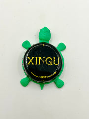 Xingu Black Beer (Brazil) - Bottle Cap Magnet Turtle Shell Shocked Art