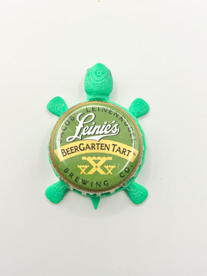 Leinenkugel's BeerGarten Tart - Bottle Cap Magnet Turtle Shell Shocked Art