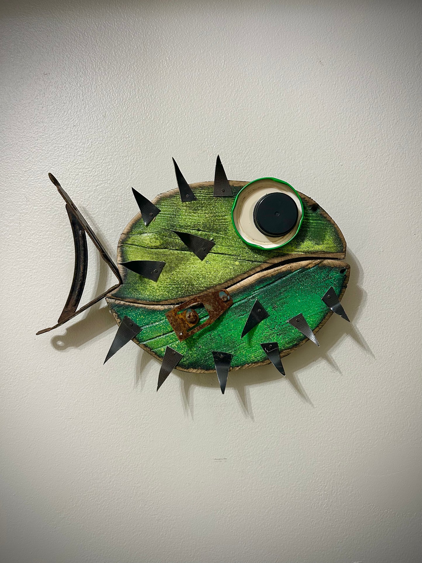 Spike the Pufferfish - Fish Wall Art (9” x 12”) Shell Shocked Art