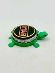 Stag Lager - Bottle Cap Magnet Turtle Shell Shocked Art