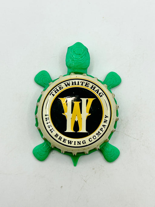 The White Hag Brewing - Bottle Cap Magnet Turtle Shell Shocked Art