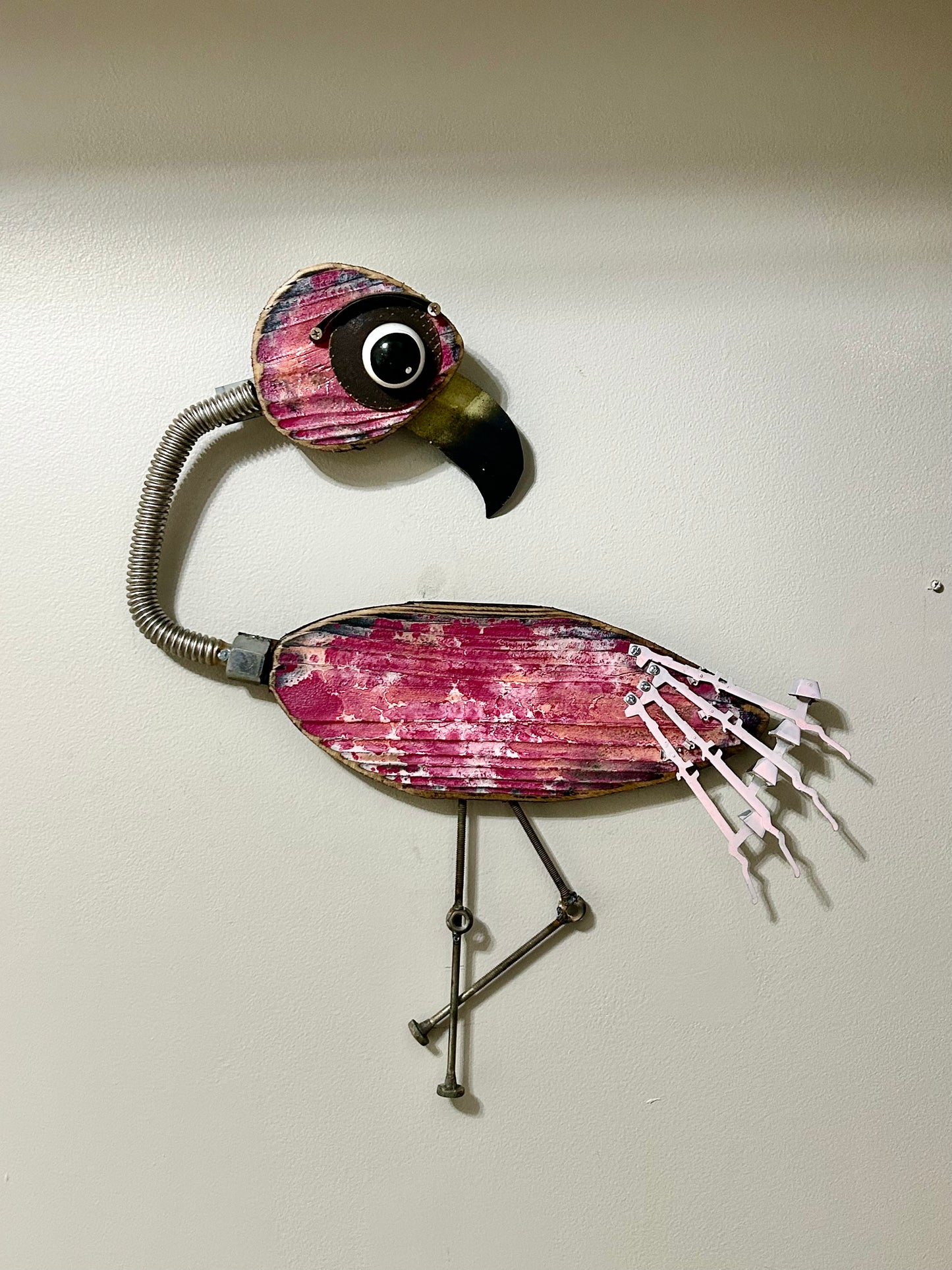 Flo - Flamingo Wall Art (23”x20”) Shell Shocked Art