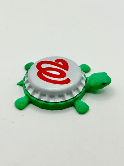 Washington Nationals - Bottle Cap Magnet Turtle Shell Shocked Art