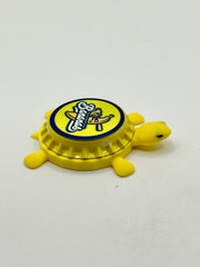 Savannah Bananas (Yellow Turtle & Cap) - Bottle Cap Magnet Turtle Shell Shocked Art