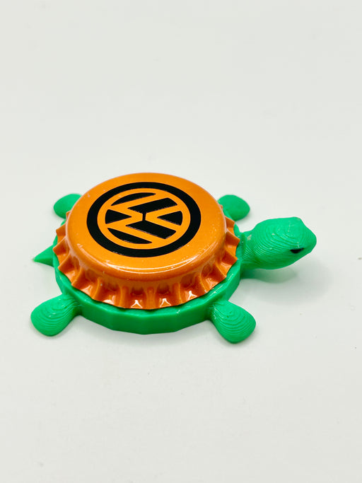 Volkswagen VW - Bottle Cap Magnet Turtle Shell Shocked Art