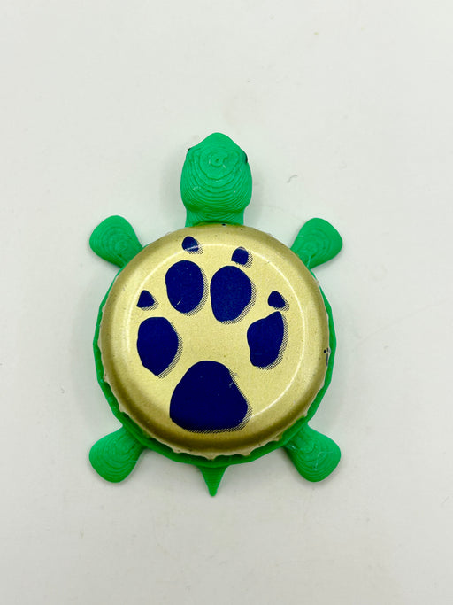 Sea Dog Brewing - Bottle Cap Magnet Turtle Shell Shocked Art