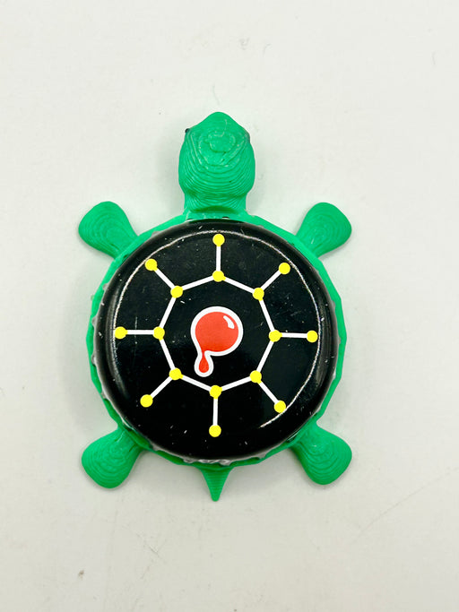 Redbach Beer - Bottle Cap Magnet Turtle Shell Shocked Art