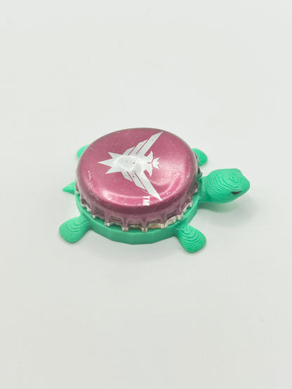 Smirnoff Eagle (Magenta) - Bottle Cap Magnet Turtle Shell Shocked Art