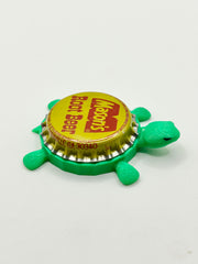 Mason’s Root Beer - Bottle Cap Magnet Turtle Shell Shocked Art