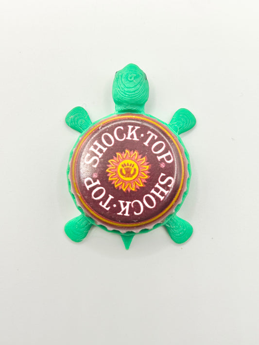 Shock Top Raspberry Wheat - Bottle Cap Magnet Turtle