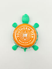 Southern Tier Brewing Pumking (Orange) - Bottle Cap Magnet Turtle Shell Shocked Art