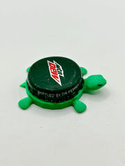 Mountain Dew (Mtn Dew) - Bottle Cap Magnet Turtle Shell Shocked Art