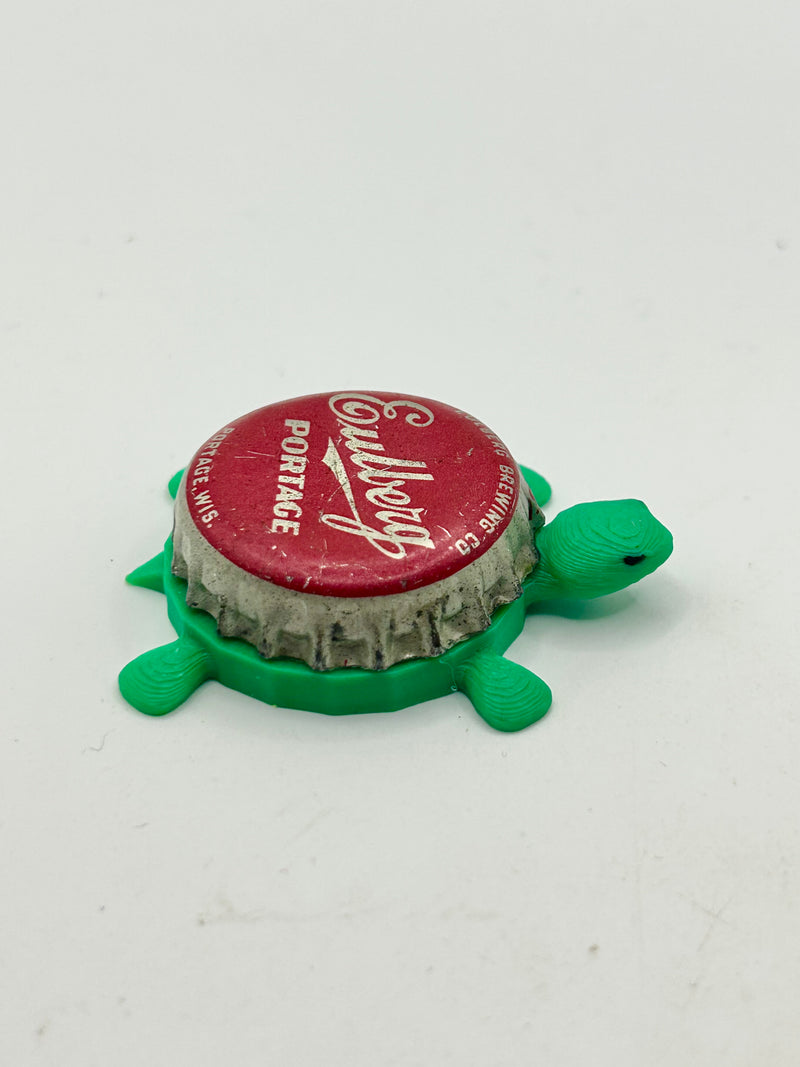 Eulberg Brewing - Bottle Cap Magnet Turtle Shell Shocked Art