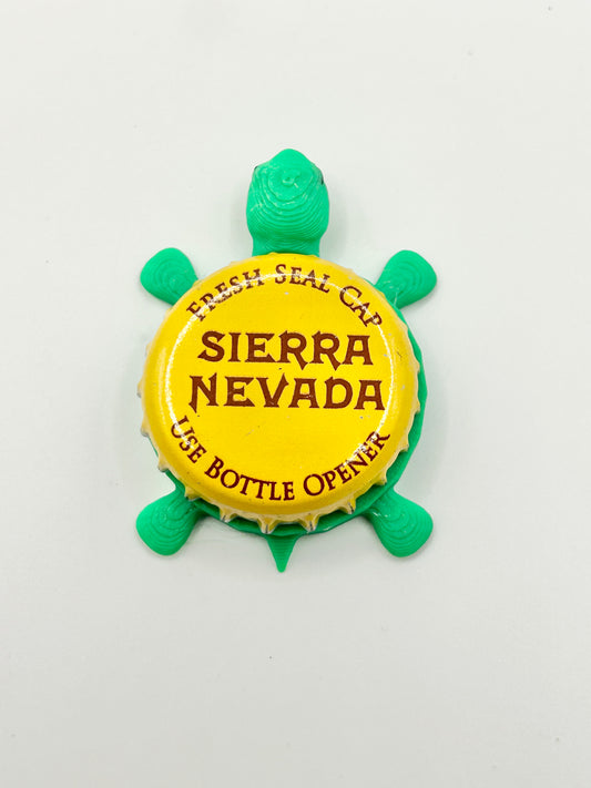 Sierra Nevada (Yellow Cap) - Bottle Cap Magnet Turtle