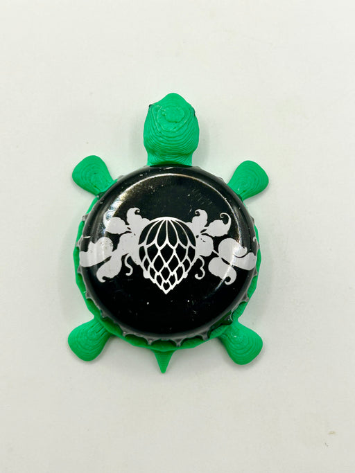 Wicked Weed (Black) - Bottle Cap Magnet Turtle Shell Shocked Art
