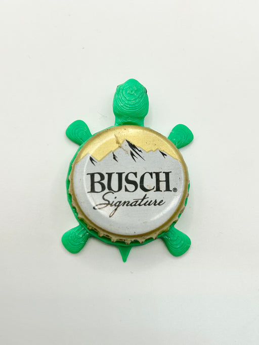 Busch Signature - Bottle Cap Magnet Turtle Shell Shocked Art