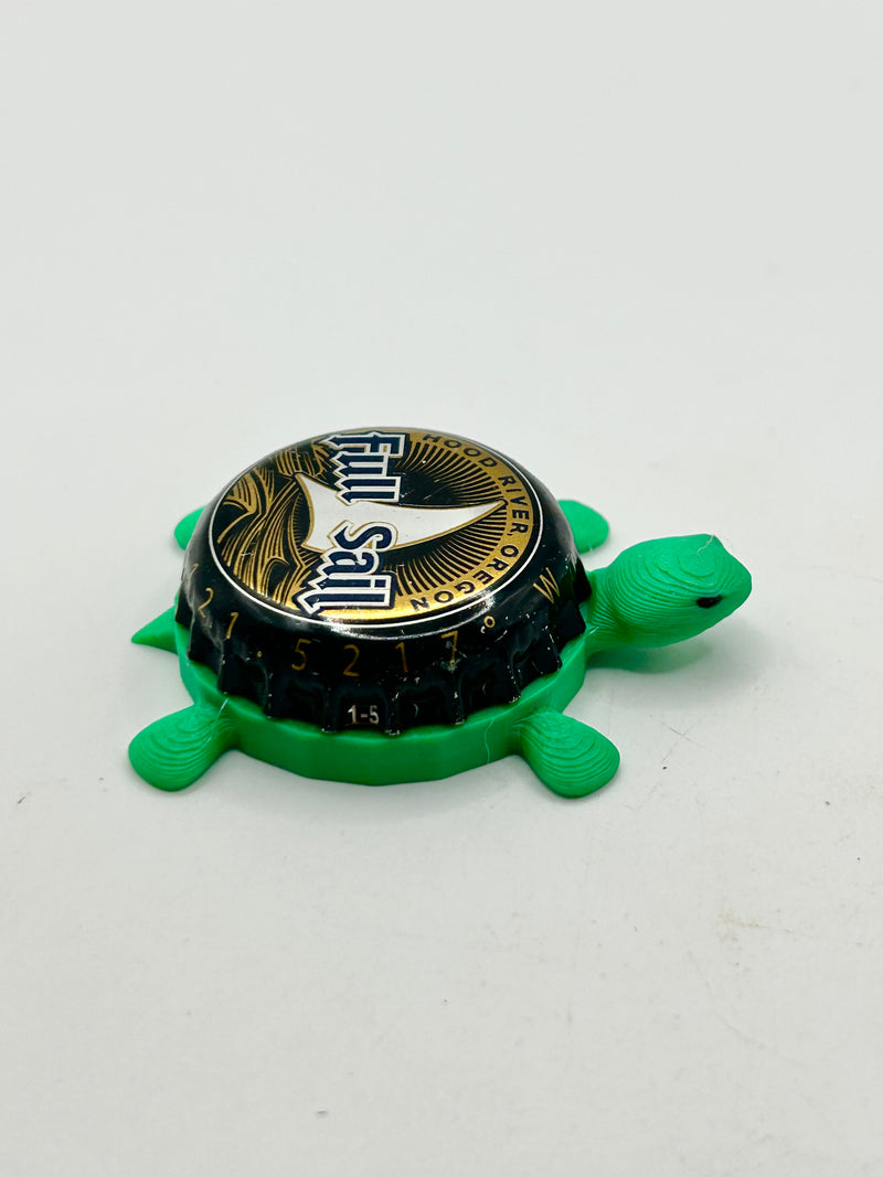 Full Sail Brewing (Hood River, Oregon) - Bottle Cap Magnet Turtle Shell Shocked Art