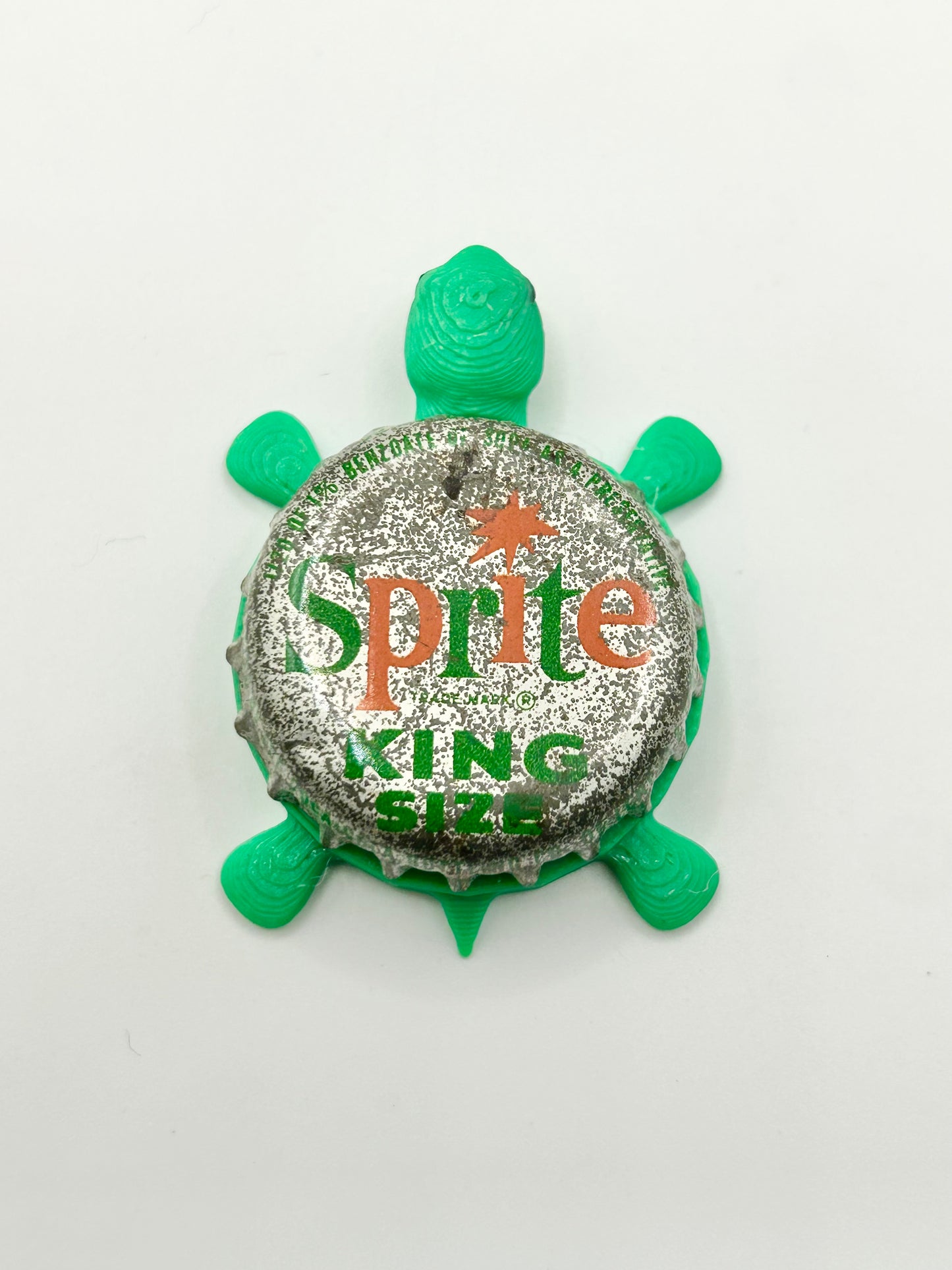 Sprite King (Vintage) - Bottle Cap Magnet Turtle