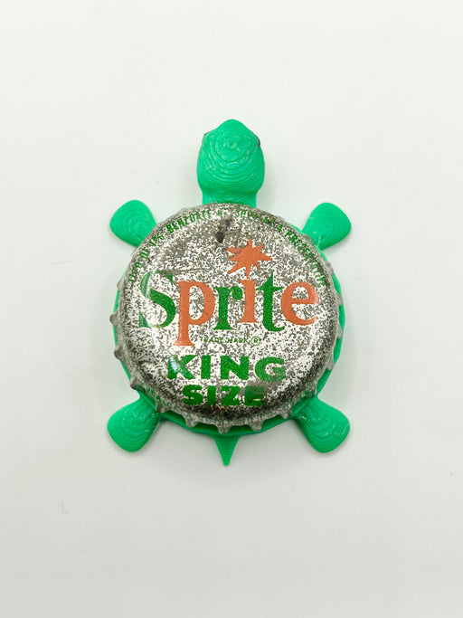 Sprite King (Vintage) - Bottle Cap Magnet Turtle Shell Shocked Art