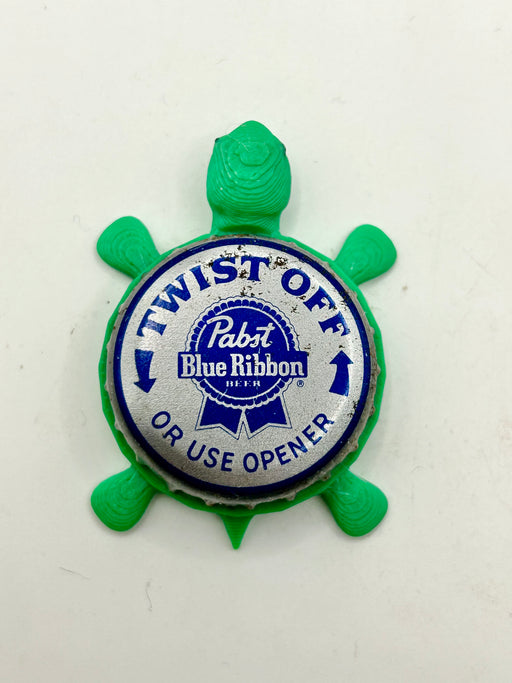 Pabst Blue Ribbon Twist Off (Vintage) - Bottle Cap Magnet Turtle Shell Shocked Art