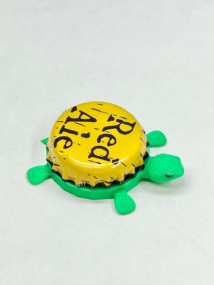 Joseph Brau Brewing (Trader Joe’s) - Red Ale - Bottle Cap Magnet Turtle Shell Shocked Art