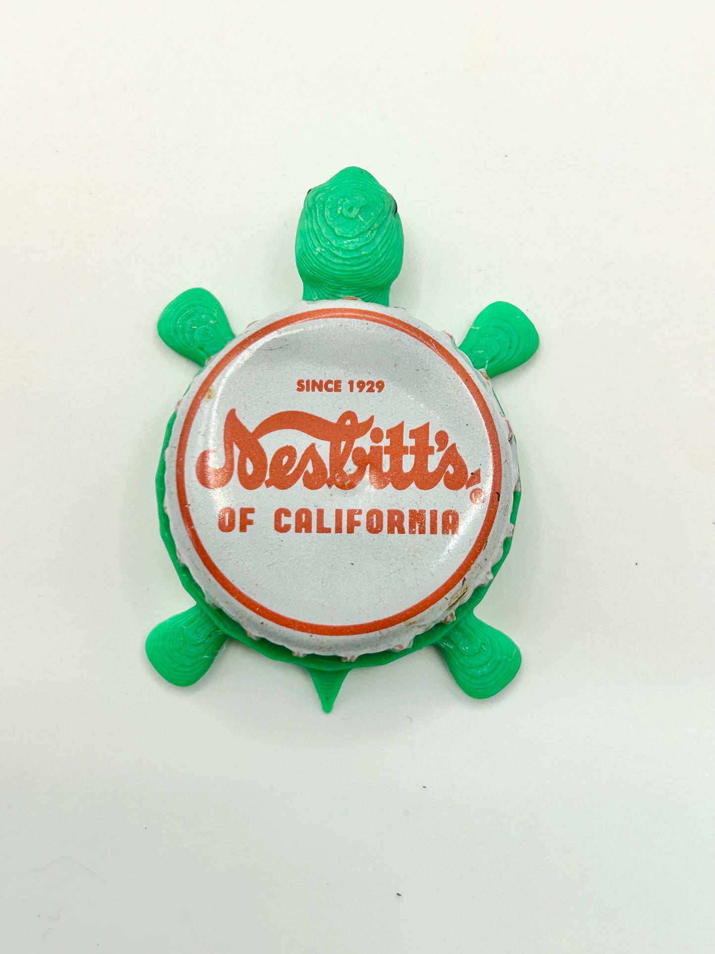 Nesbitt’s Orange Soda - Bottle Cap Magnet Turtle
