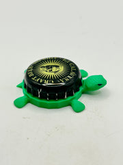 La Calavera Brewing - Bottle Cap Magnet Turtle Shell Shocked Art