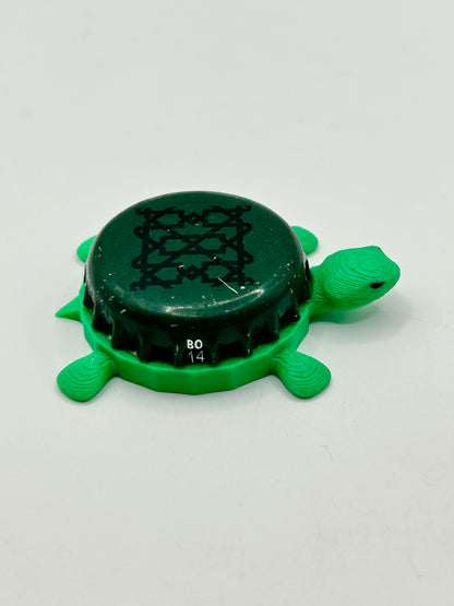 Alhambra Beer - Bottle Cap Magnet Turtle Shell Shocked Art