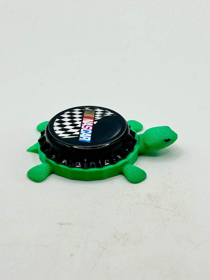 NASCAR - Bottle Cap Magnet Turtle Shell Shocked Art