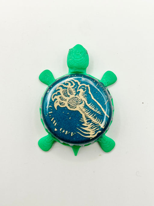 Lionshead Light - Bottle Cap Magnet Turtle Shell Shocked Art