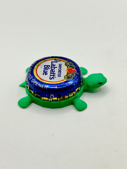Labatt Blue Imported (Vintage) - Bottle Cap Magnet Turtle Shell Shocked Art
