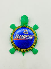 Busch Beer (Vintage, Blue) - Bottle Cap Magnet Turtle Shell Shocked Art