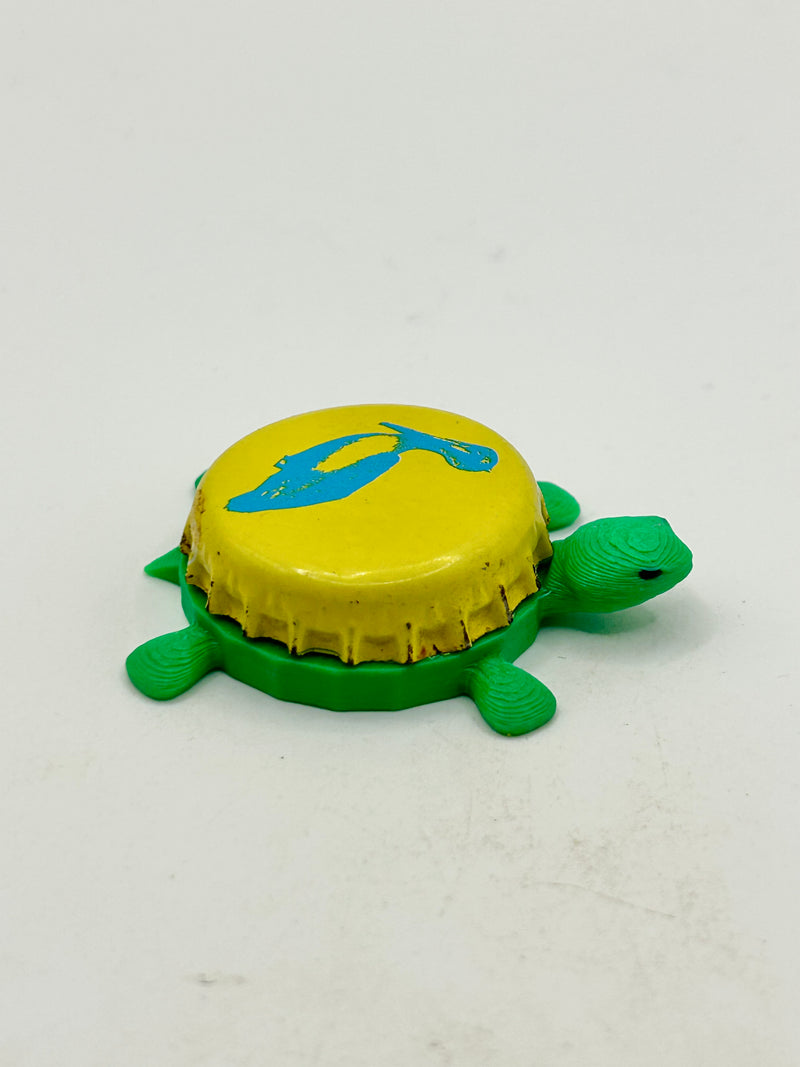 Islamorada (Pelican) - Bottle Cap Magnet Turtle Shell Shocked Art