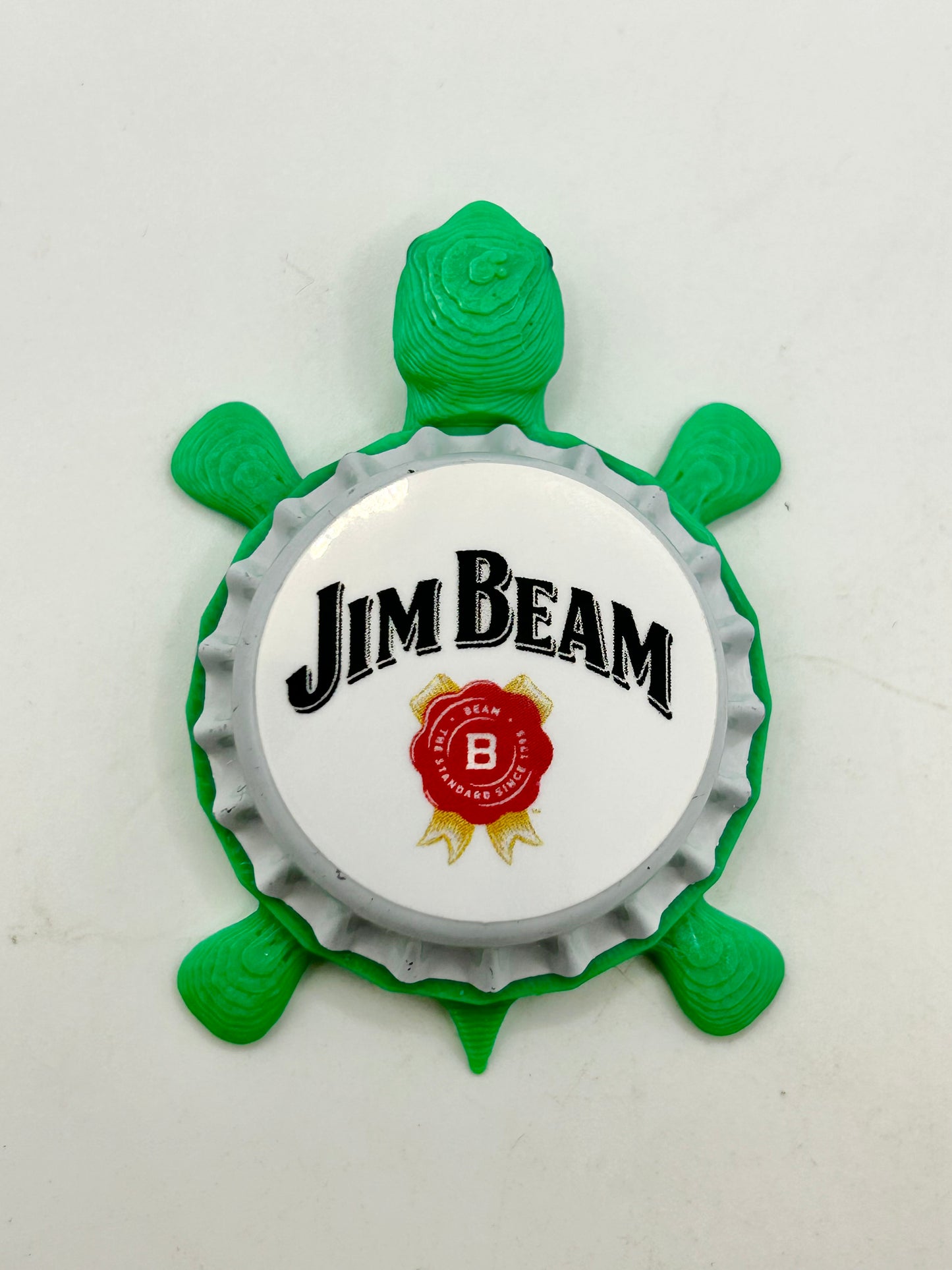 Jim Beam - Bottle Cap Magnet Turtle