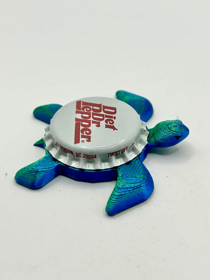 Diet Dr Pepper - Sea Turtle Bottle Cap Magnet Shell Shocked Art