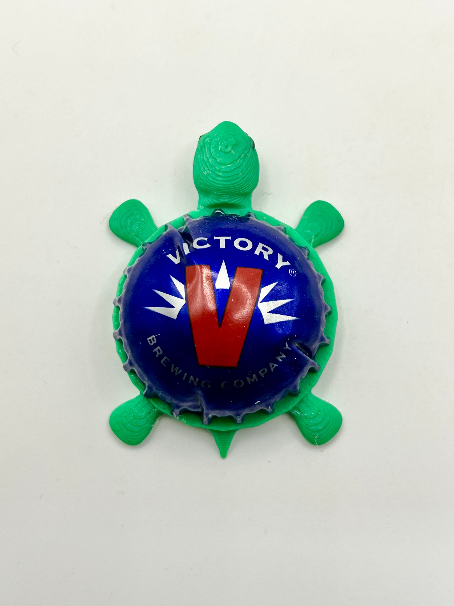 Victory Beer (Dome Shell) - Bottle Cap Magnet Turtle