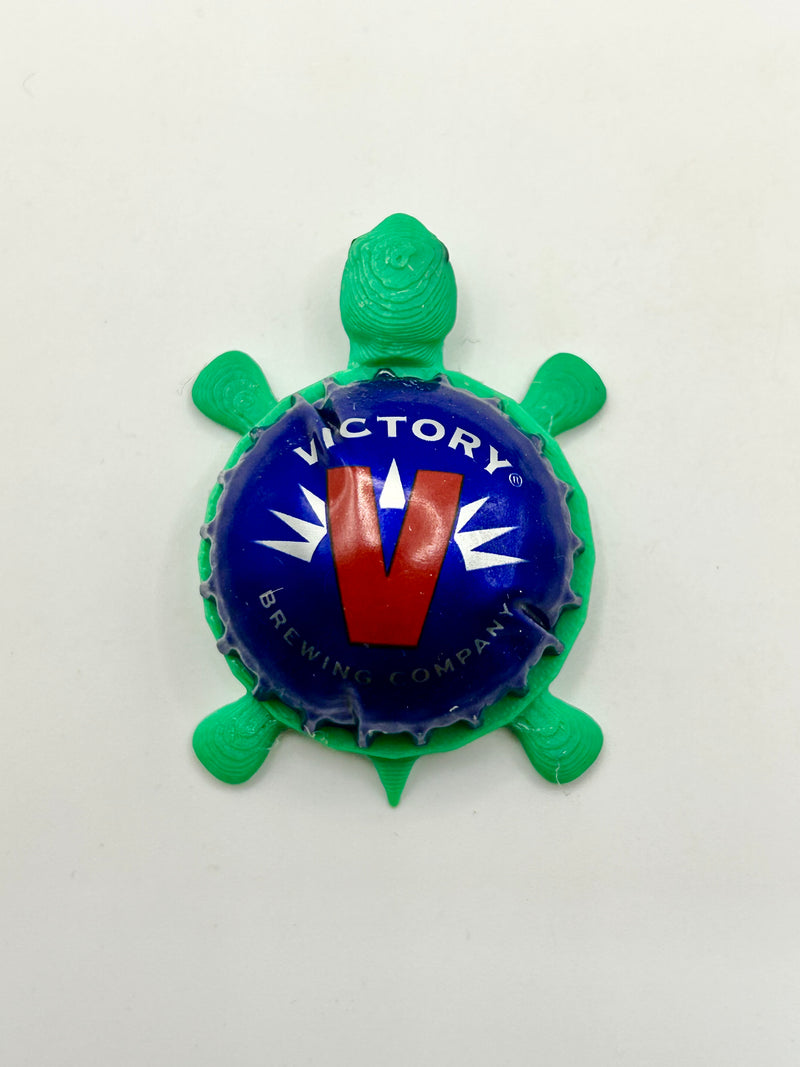 Victory Beer (Dome Shell) - Bottle Cap Magnet Turtle Shell Shocked Art