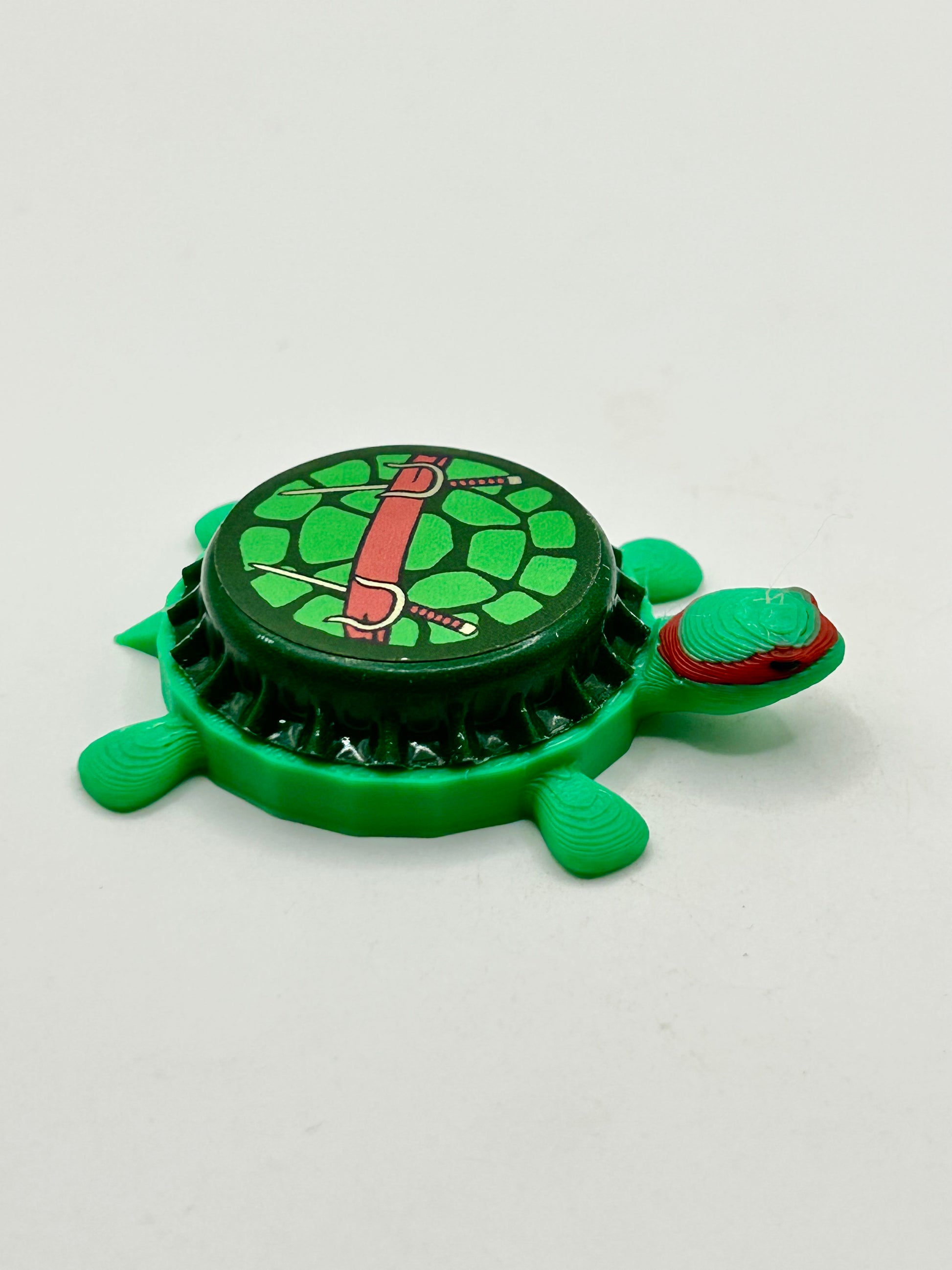 Raphael TMNT (Weapons) - Bottle Cap Magnet Turtle Shell Shocked Art