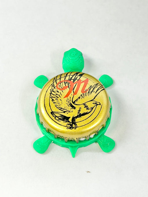 Miller Genuine Draft (Eagle) - Bottle Cap Magnet Turtle Shell Shocked Art