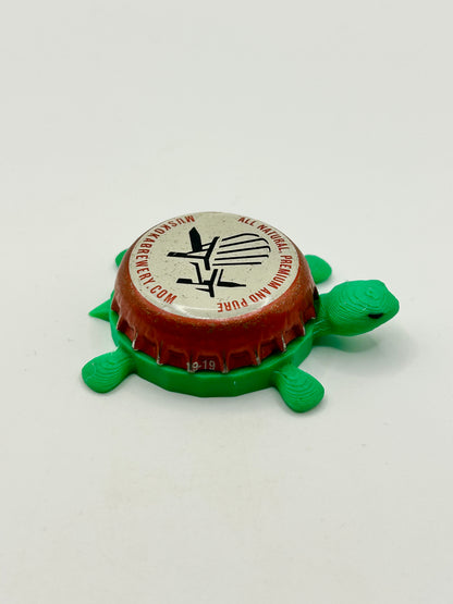 Muskoka Brewing (Red) - Bottle Cap Magnet Turtle Shell Shocked Art