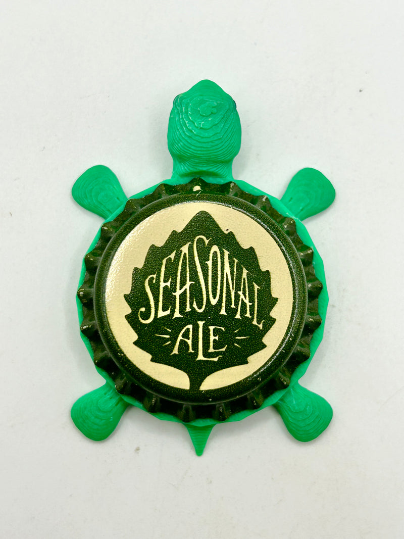 Odell Brewing Co (Seasonal Ale) - Bottle Cap Magnet Turtle Shell Shocked Art